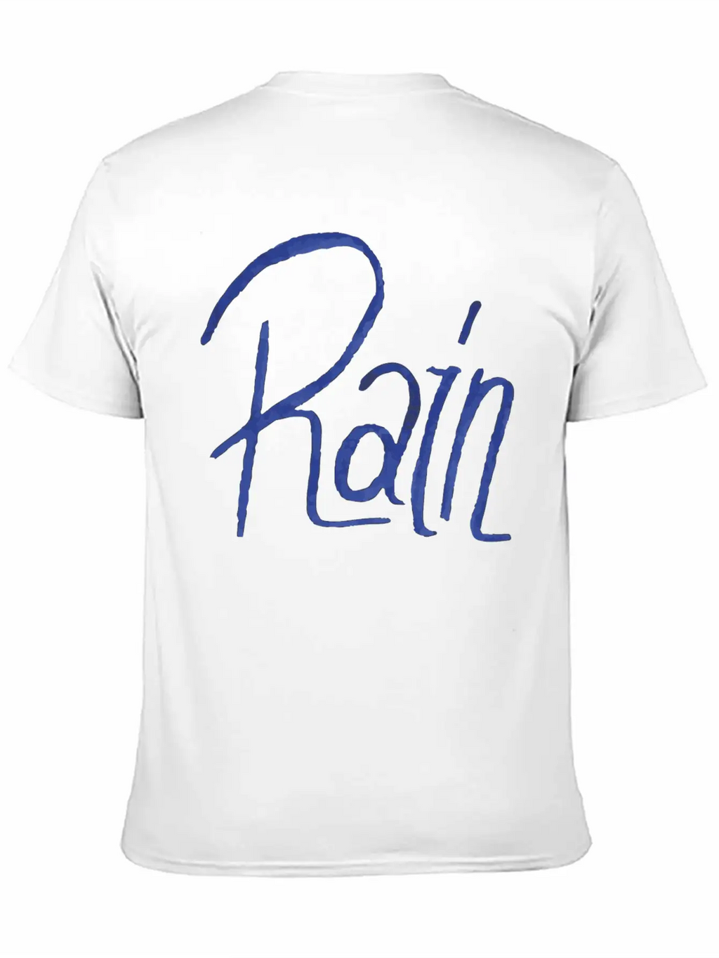 Rain Handwritte Breathable Graphic T-Shirt – Perfect For Casual Days