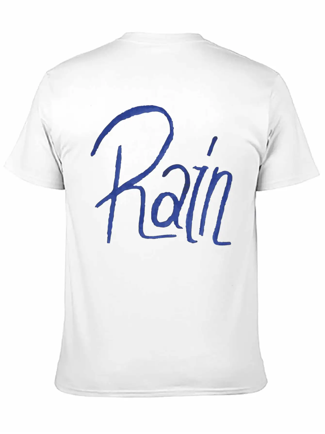 Rain Handwritte Breathable Graphic T-Shirt – Perfect For Casual Days
