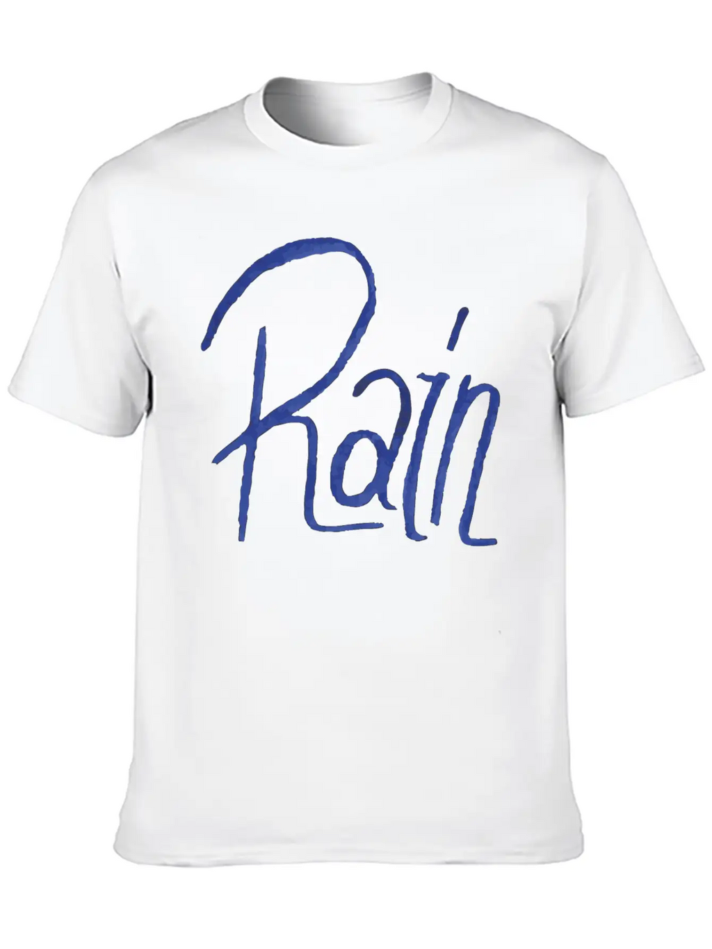 Rain Handwritte Breathable Graphic T-Shirt – Perfect For Casual Days