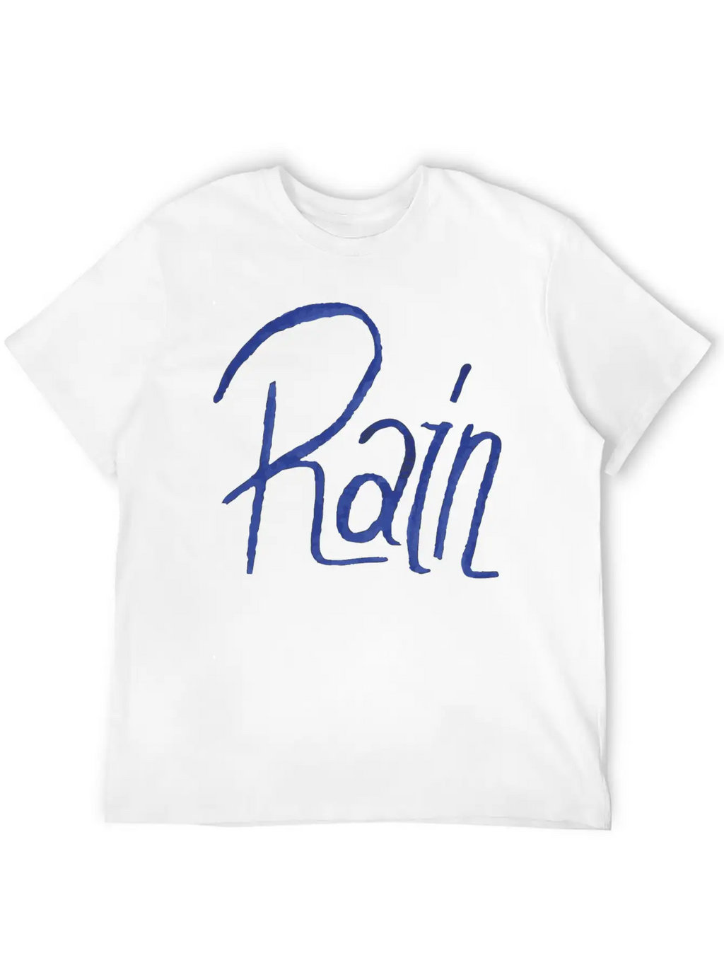 Rain Handwritte Breathable Graphic T-Shirt – Perfect For Casual Days