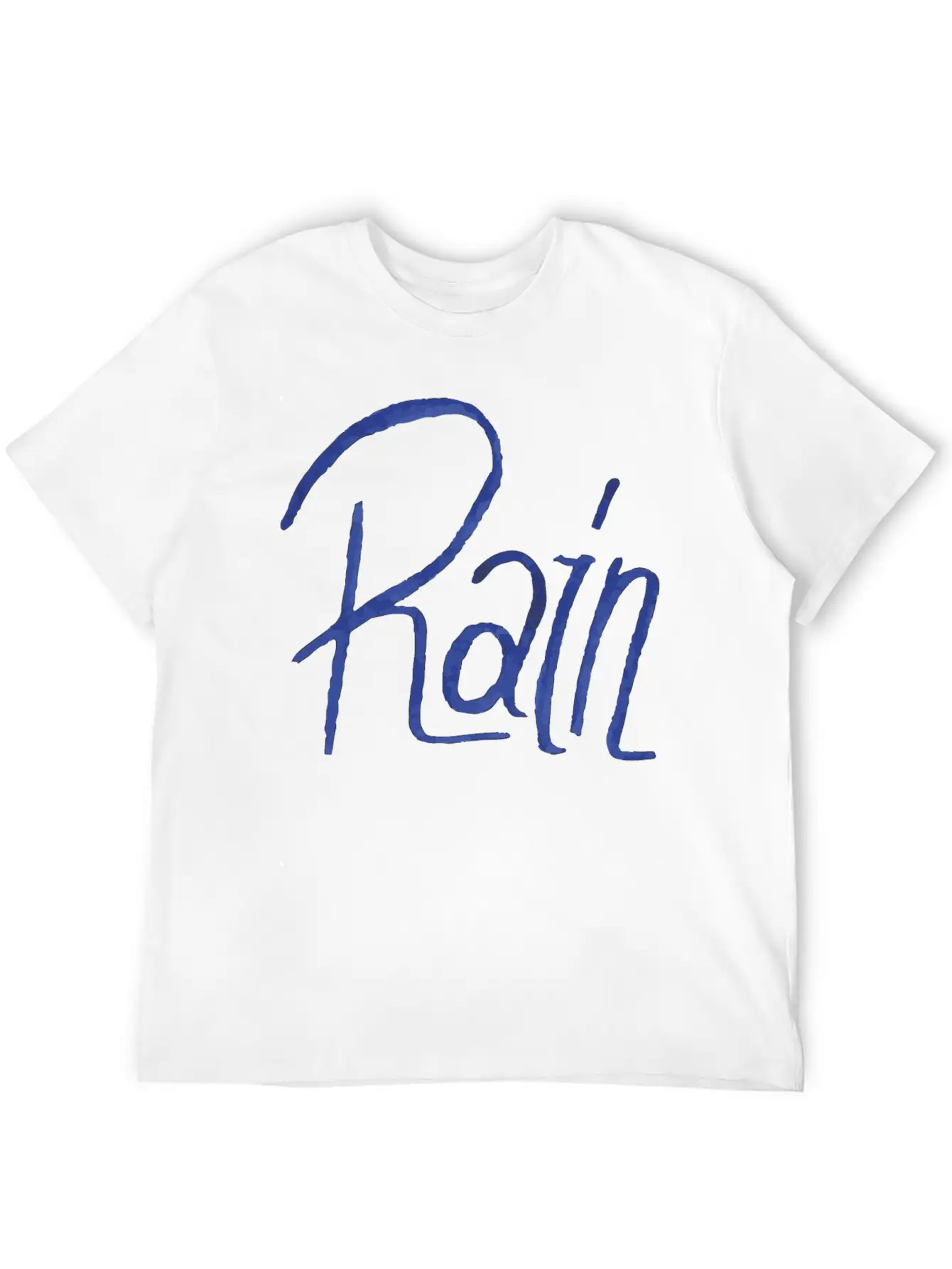 Rain Handwritte Breathable Graphic T-Shirt – Perfect For Casual Days