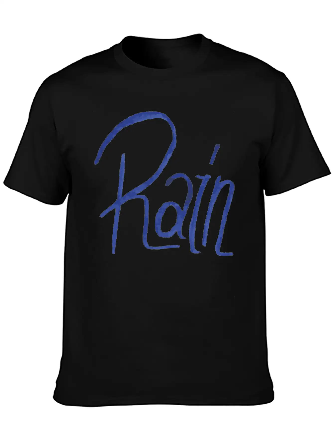 Rain Handwritte Breathable Graphic T-Shirt – Perfect For Casual Days