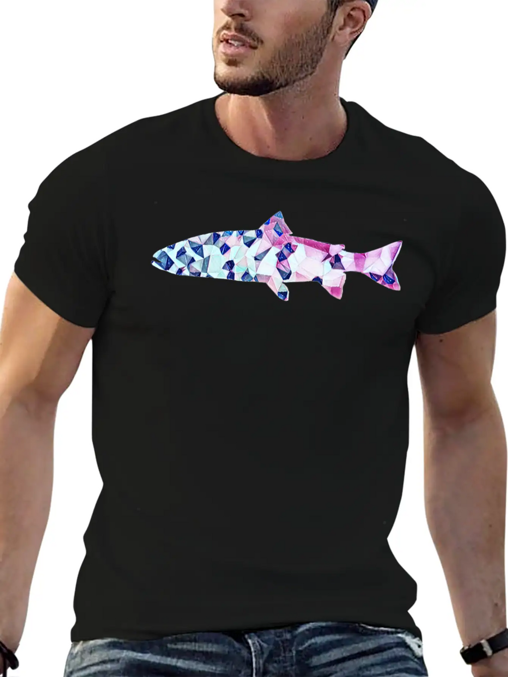 Rainbow Fresh Trout Classic Cotton Tee – Unisex Comfort For Any Season
