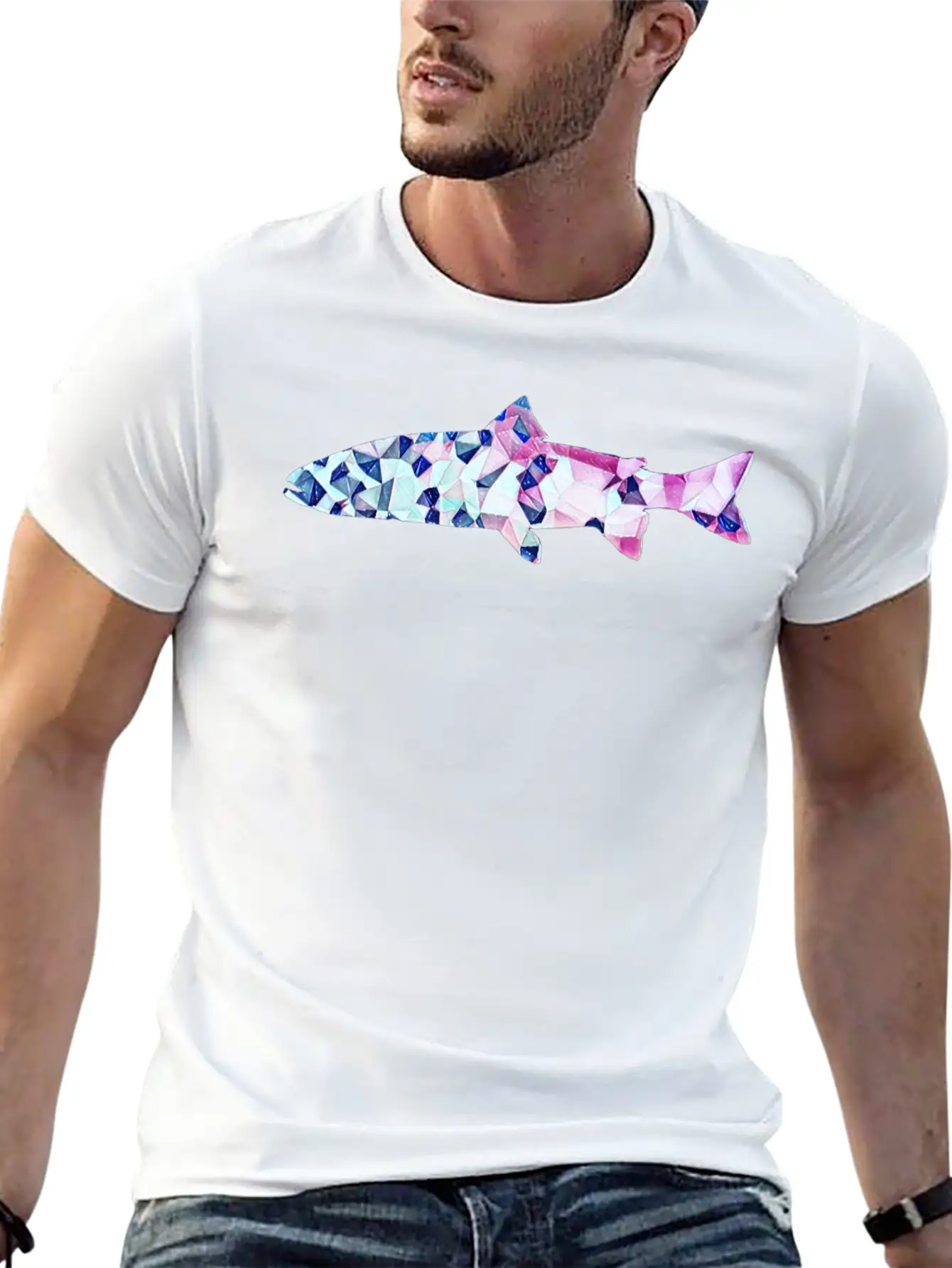Rainbow Fresh Trout Classic Cotton Tee – Unisex Comfort For Any Season