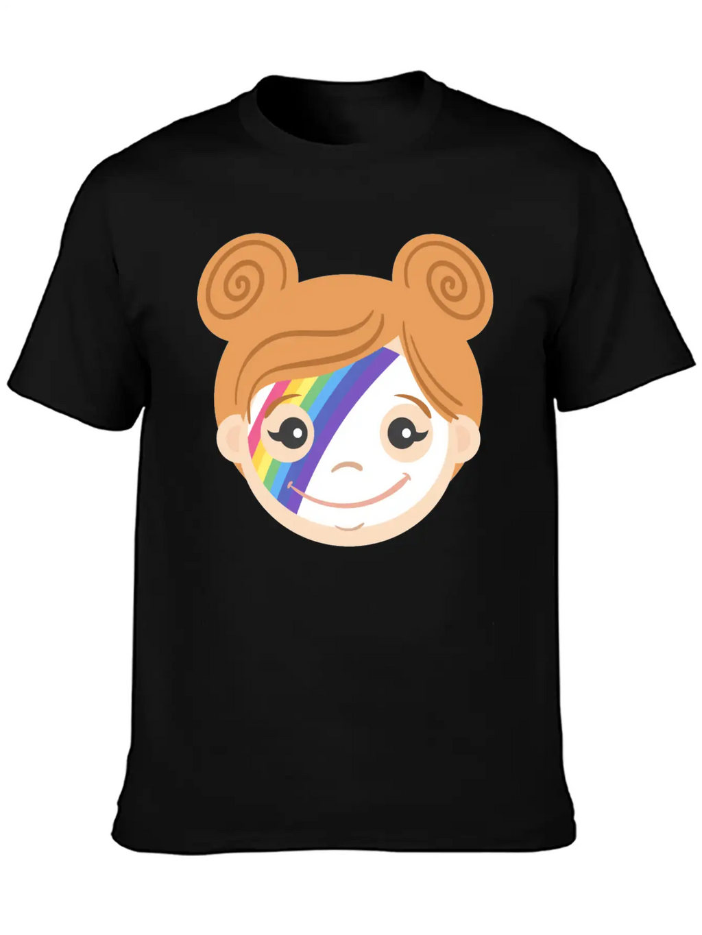 Rainbow Makeup Basic Graphic T-Shirt – Daily Comfort In Soft Cotton