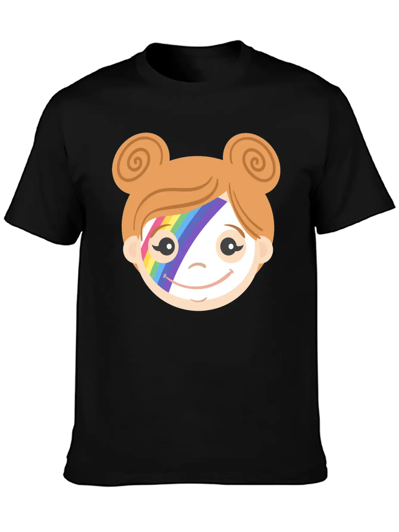 Rainbow Makeup Basic Graphic T-Shirt – Daily Comfort In Soft Cotton