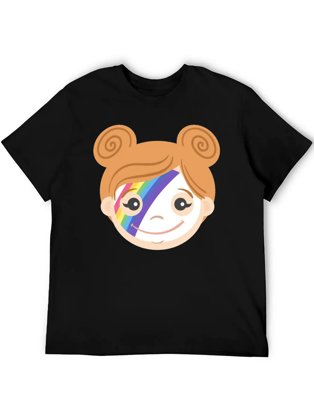 Rainbow Makeup Basic Graphic T-Shirt – Daily Comfort In Soft Cotton