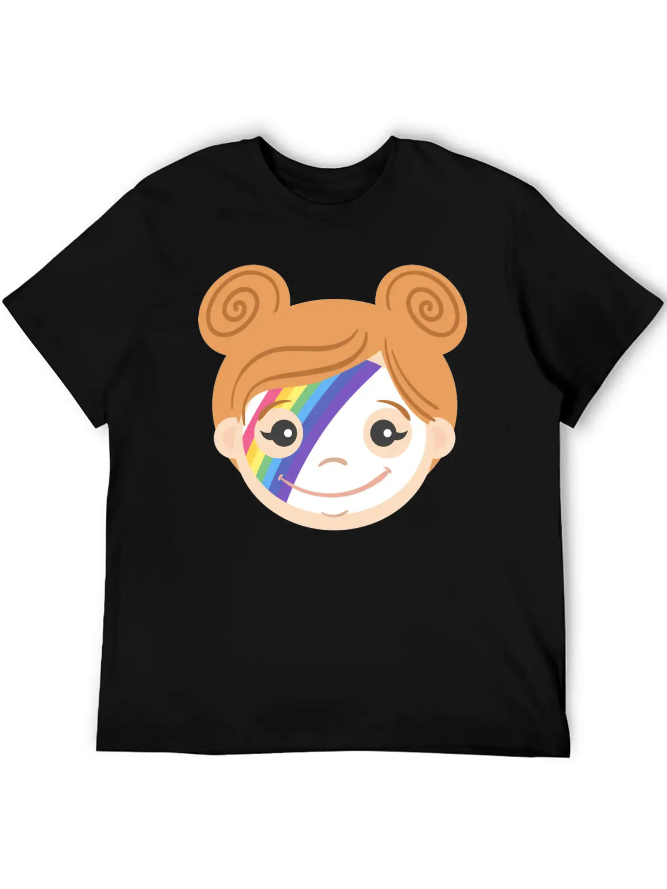 Rainbow Makeup Basic Graphic T-Shirt – Daily Comfort In Soft Cotton