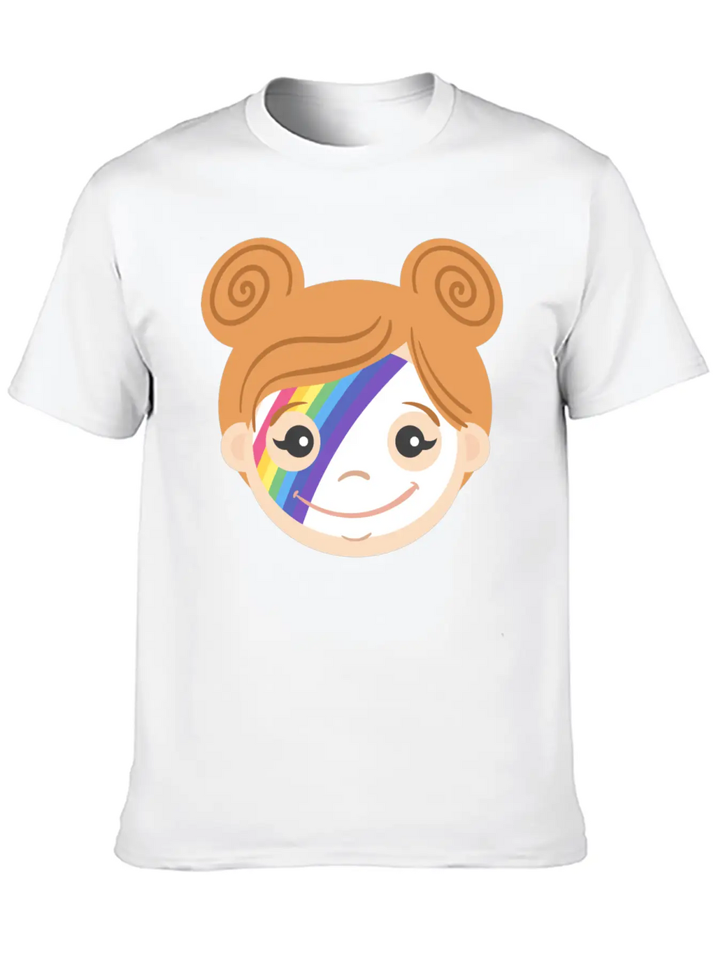 Rainbow Makeup Basic Graphic T-Shirt – Daily Comfort In Soft Cotton