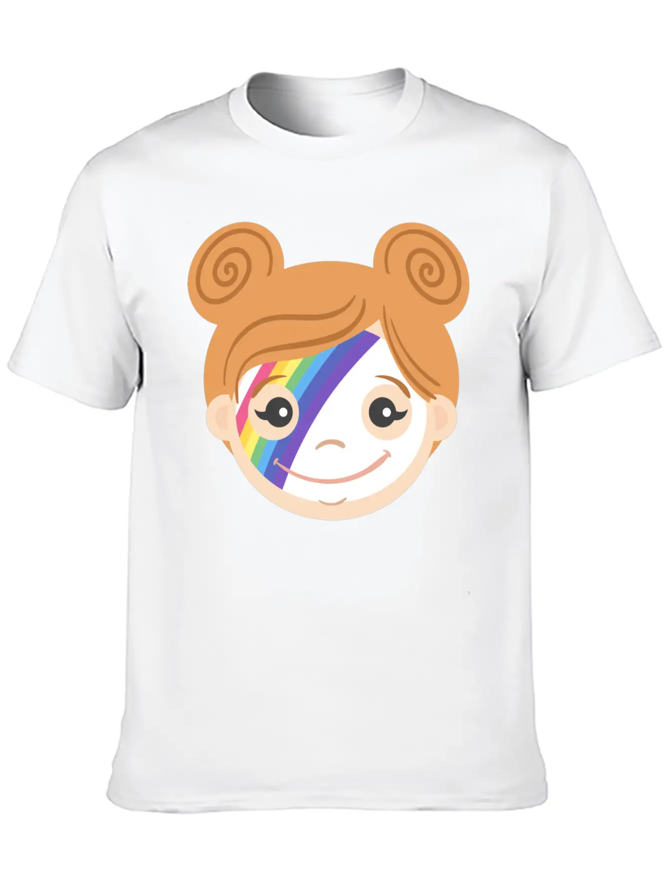 Rainbow Makeup Basic Graphic T-Shirt – Daily Comfort In Soft Cotton