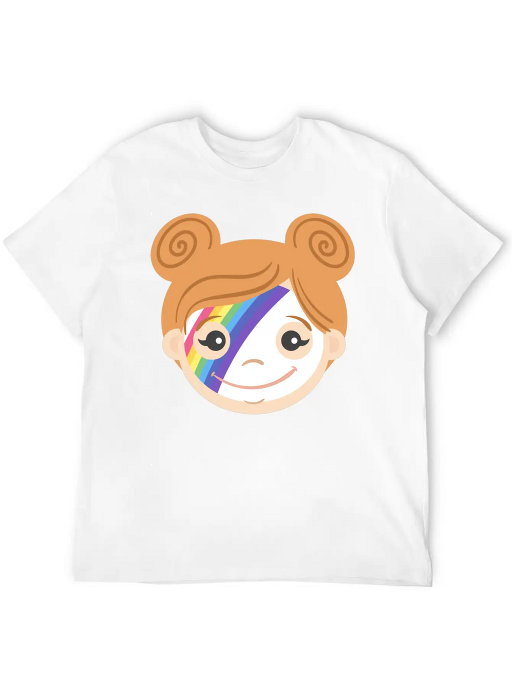 Rainbow Makeup Basic Graphic T-Shirt – Daily Comfort In Soft Cotton