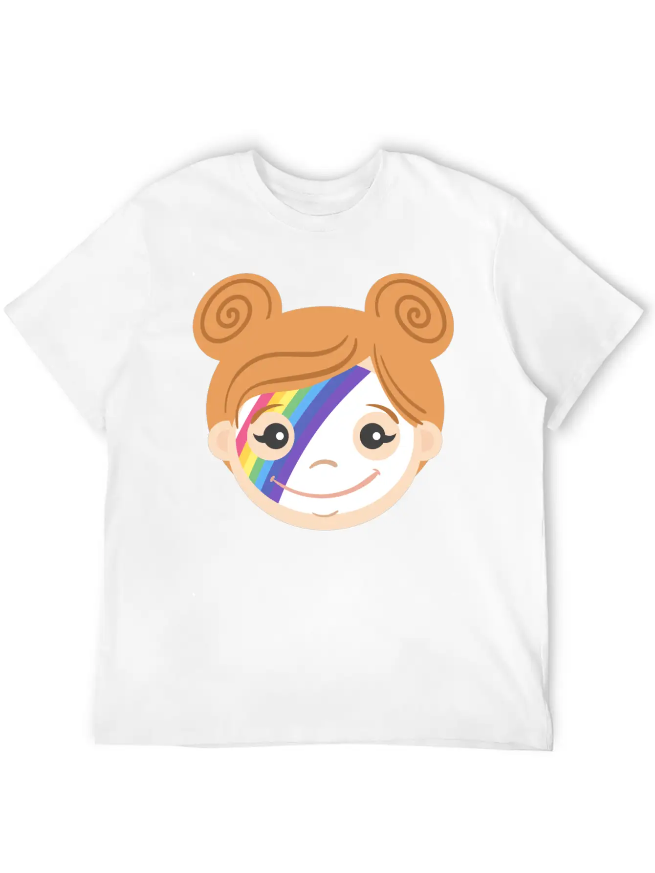 Rainbow Makeup Basic Graphic T-Shirt – Daily Comfort In Soft Cotton