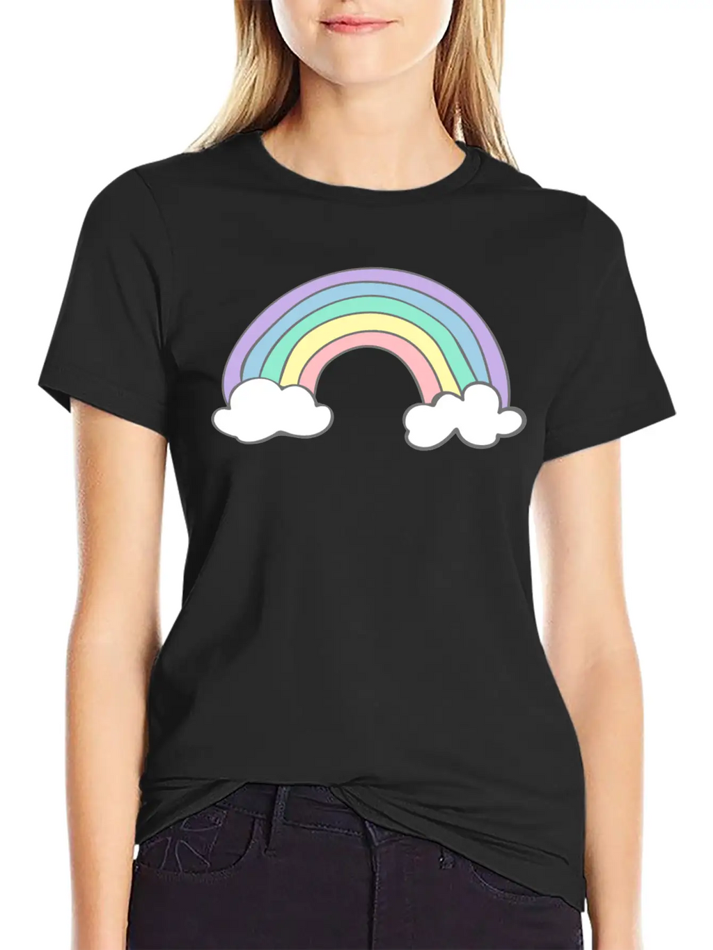 Rainbow Stylish Everyday T-Shirt – Unisex Basic Cotton Tee