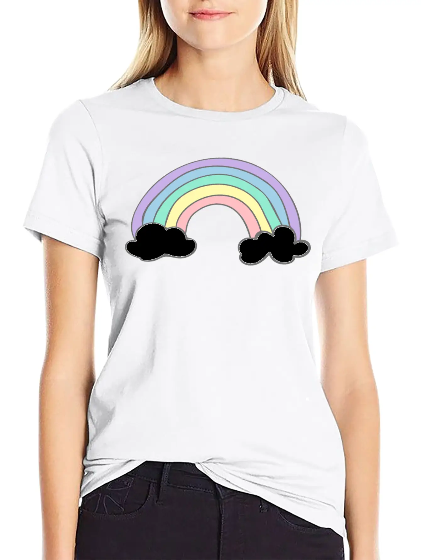 Rainbow Stylish Everyday T-Shirt – Unisex Basic Cotton Tee