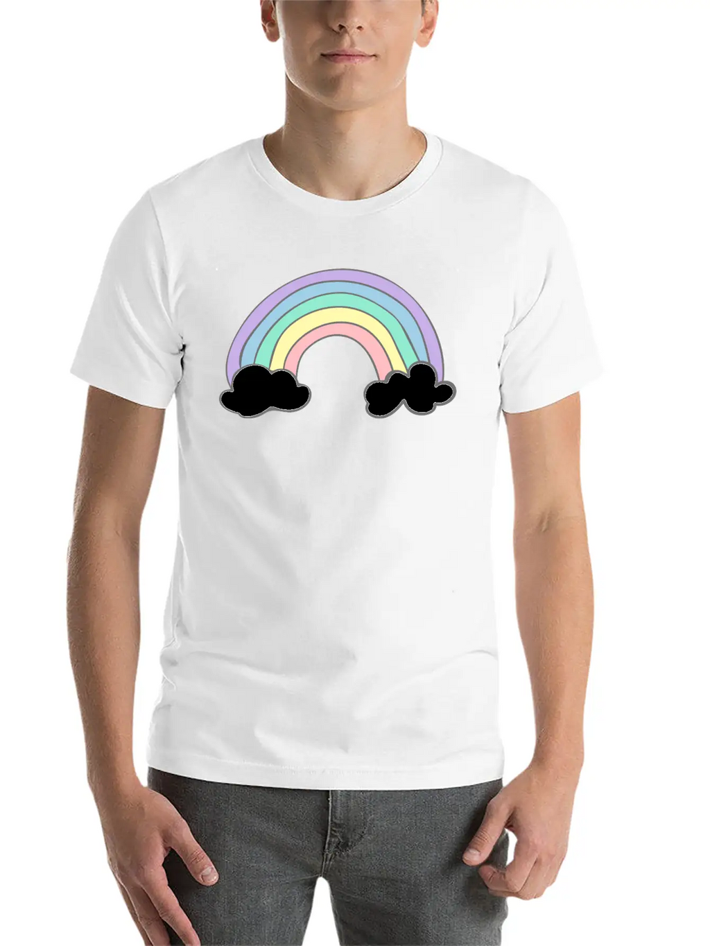 Rainbow Stylish Everyday T-Shirt – Unisex Basic Cotton Tee