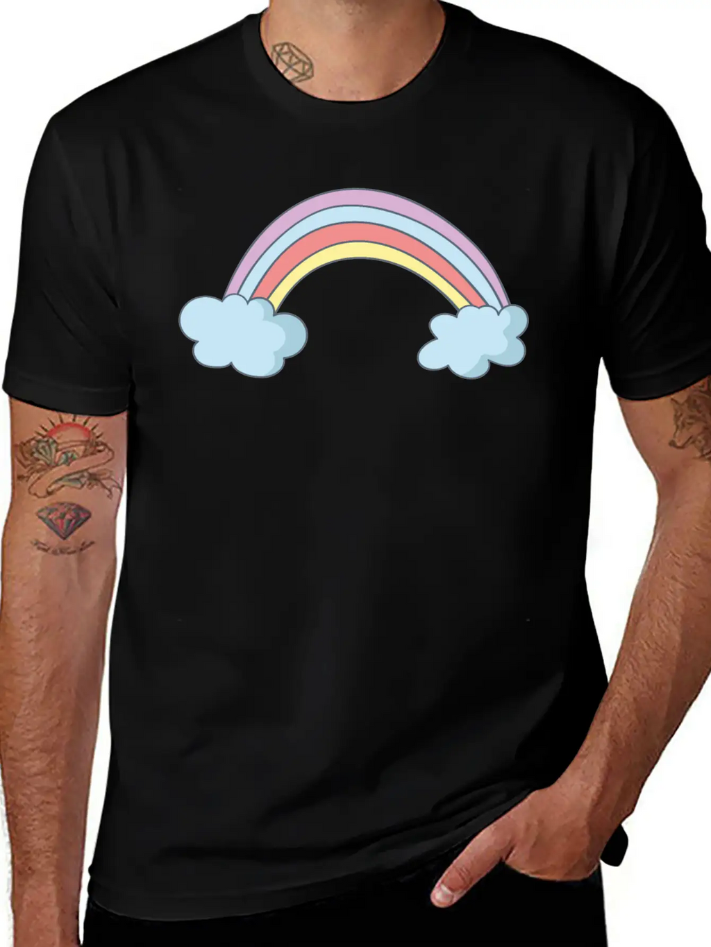 Rainbow Timeless Short Sleeve Tee – Comfy And Minimalist Design