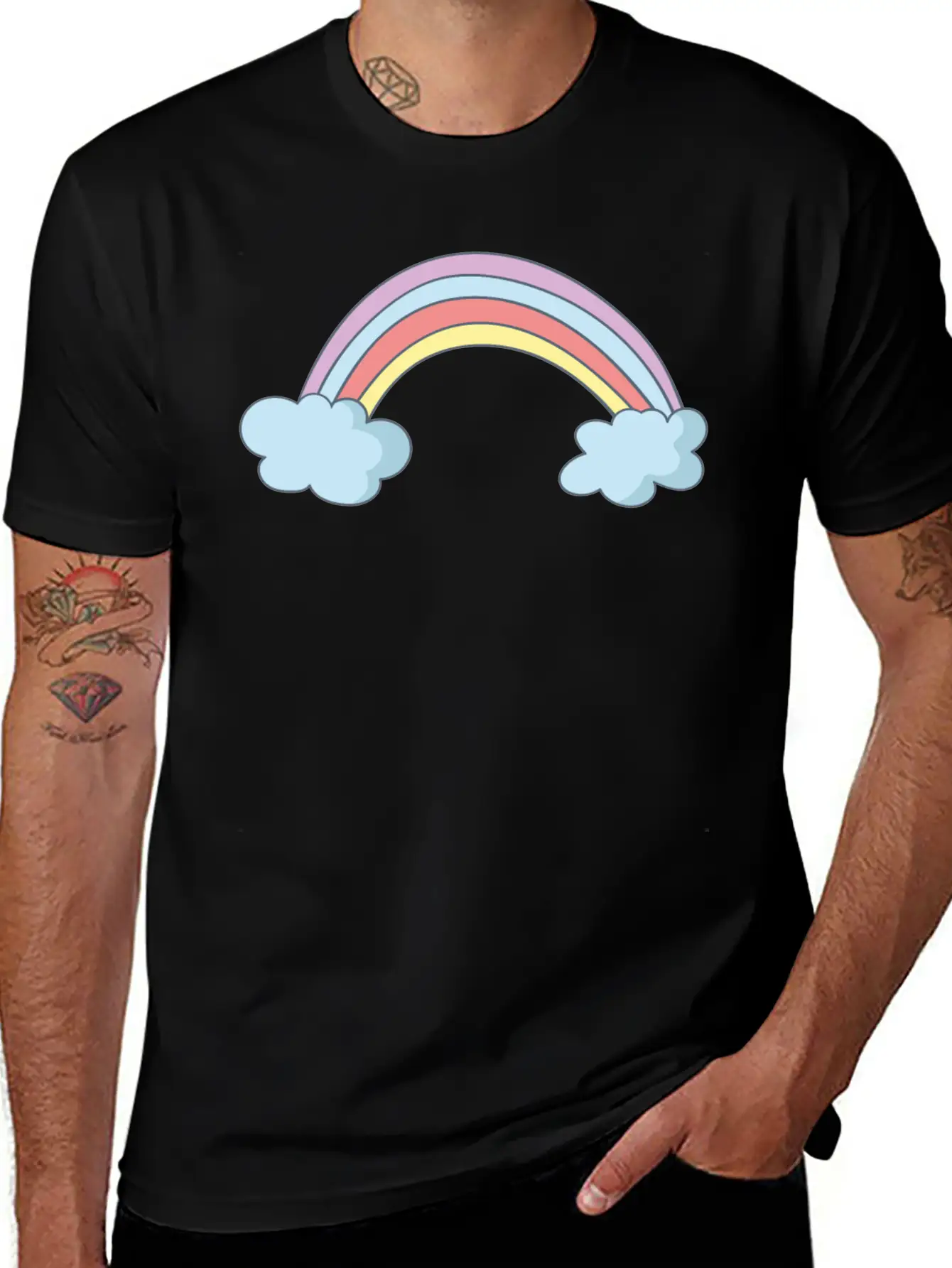Rainbow Timeless Short Sleeve Tee – Comfy And Minimalist Design