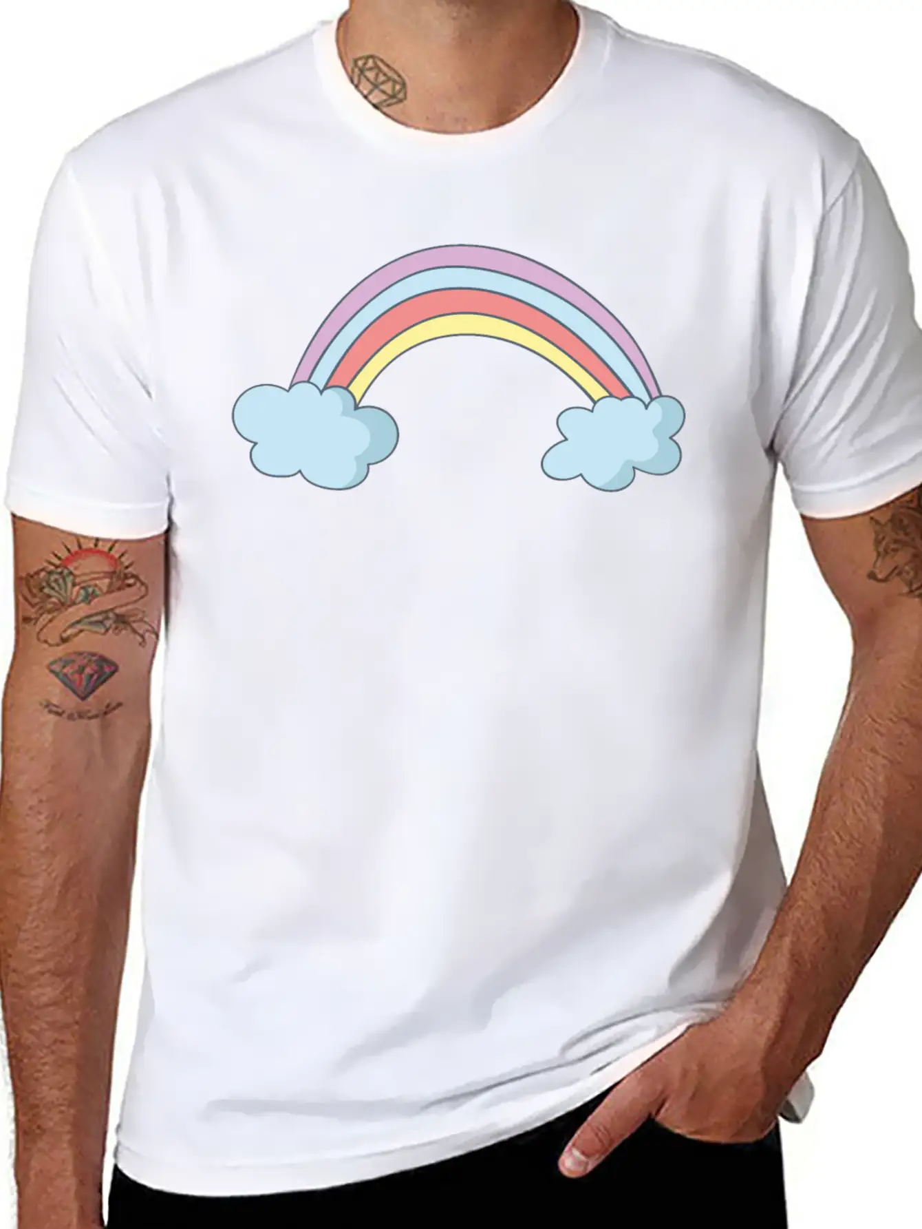 Rainbow Timeless Short Sleeve Tee – Comfy And Minimalist Design
