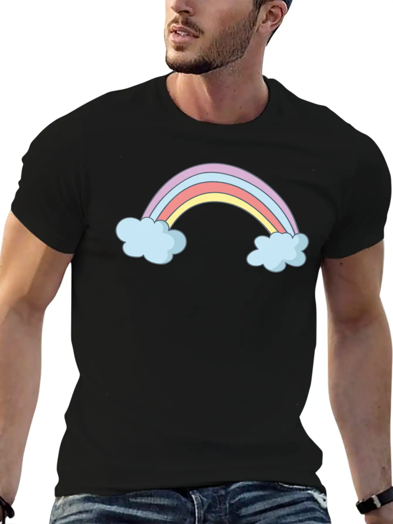 Rainbow Timeless Short Sleeve Tee – Comfy And Minimalist Design