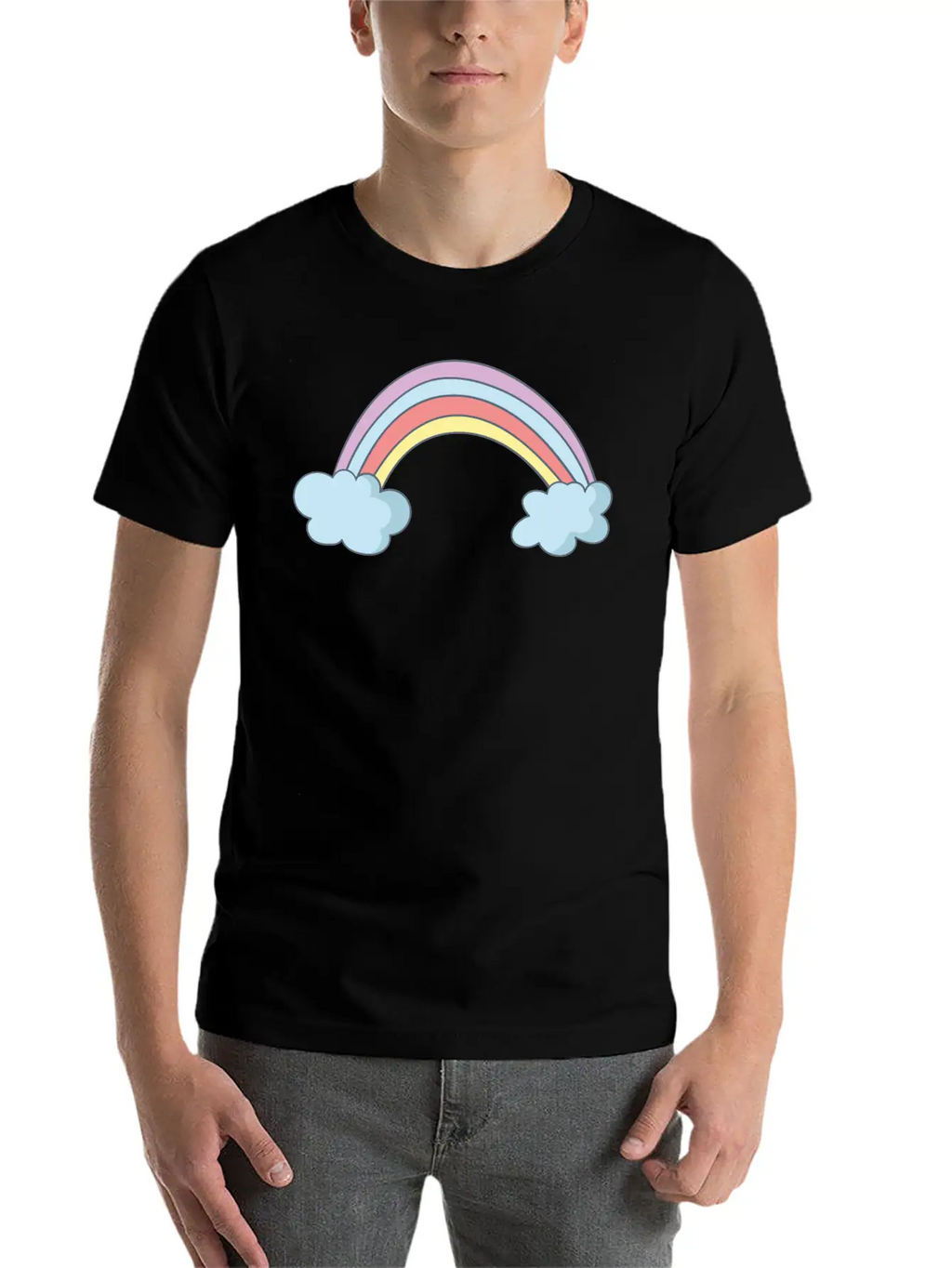 Rainbow Timeless Short Sleeve Tee – Comfy And Minimalist Design