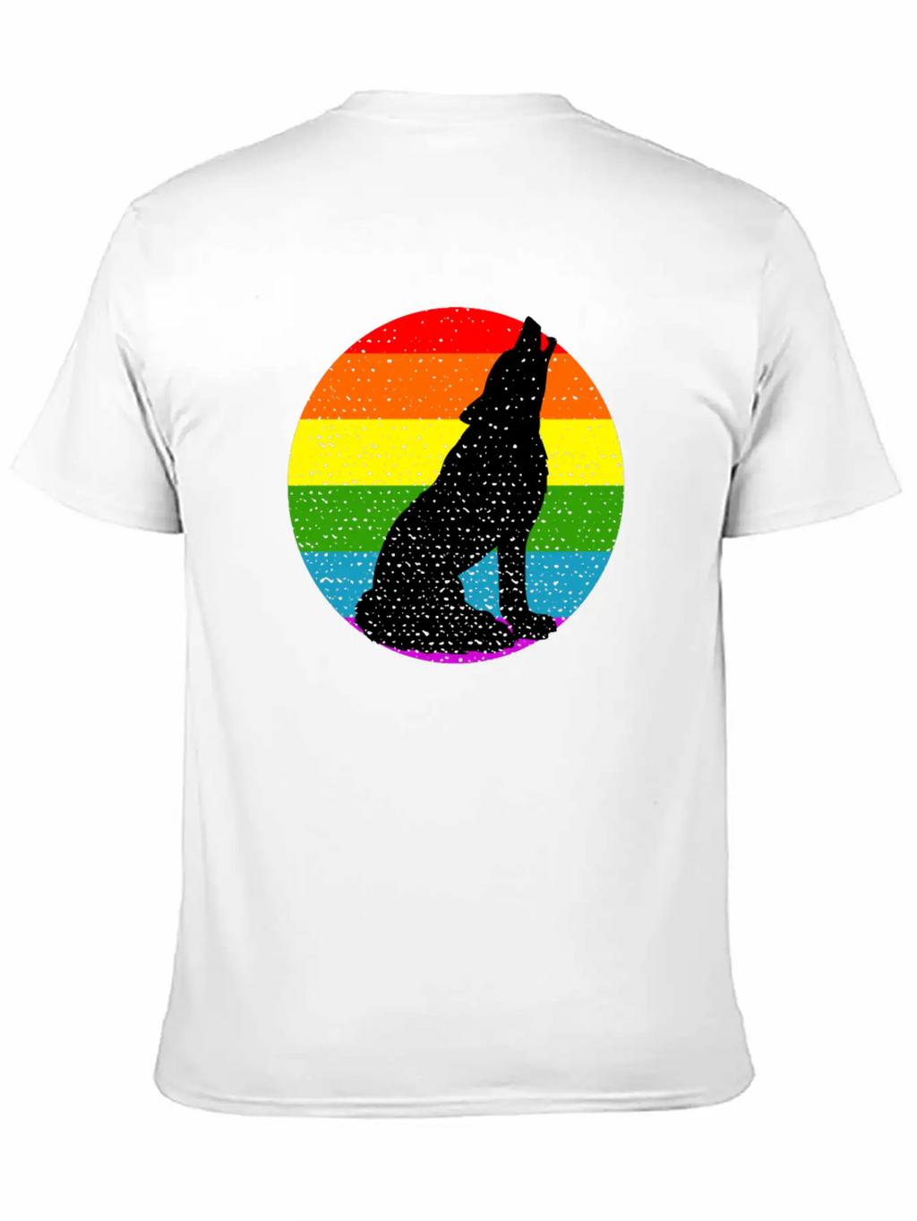Rainbow Wolf Classic Cotton Tee – Unisex Comfort For Any Season