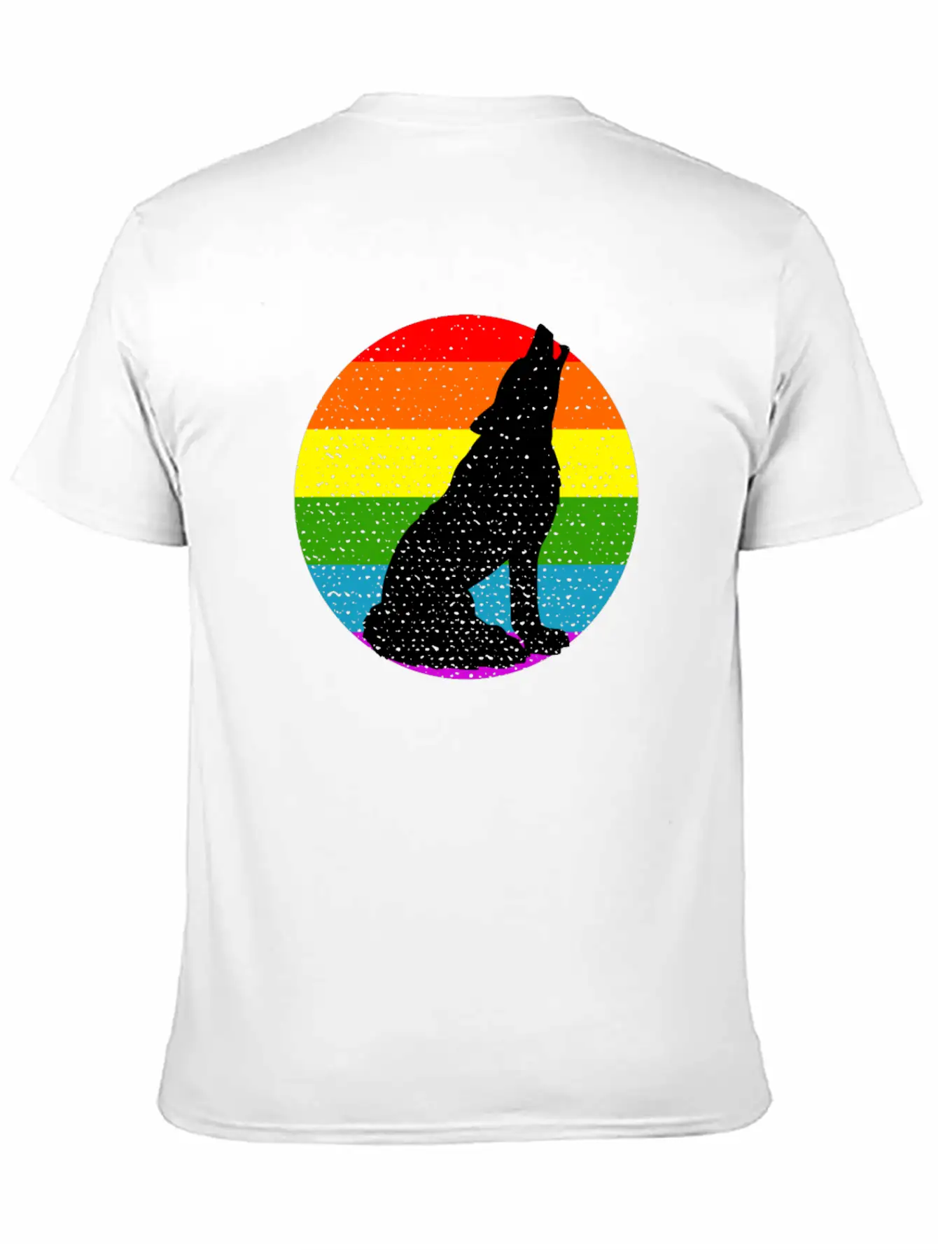 Rainbow Wolf Classic Cotton Tee – Unisex Comfort For Any Season