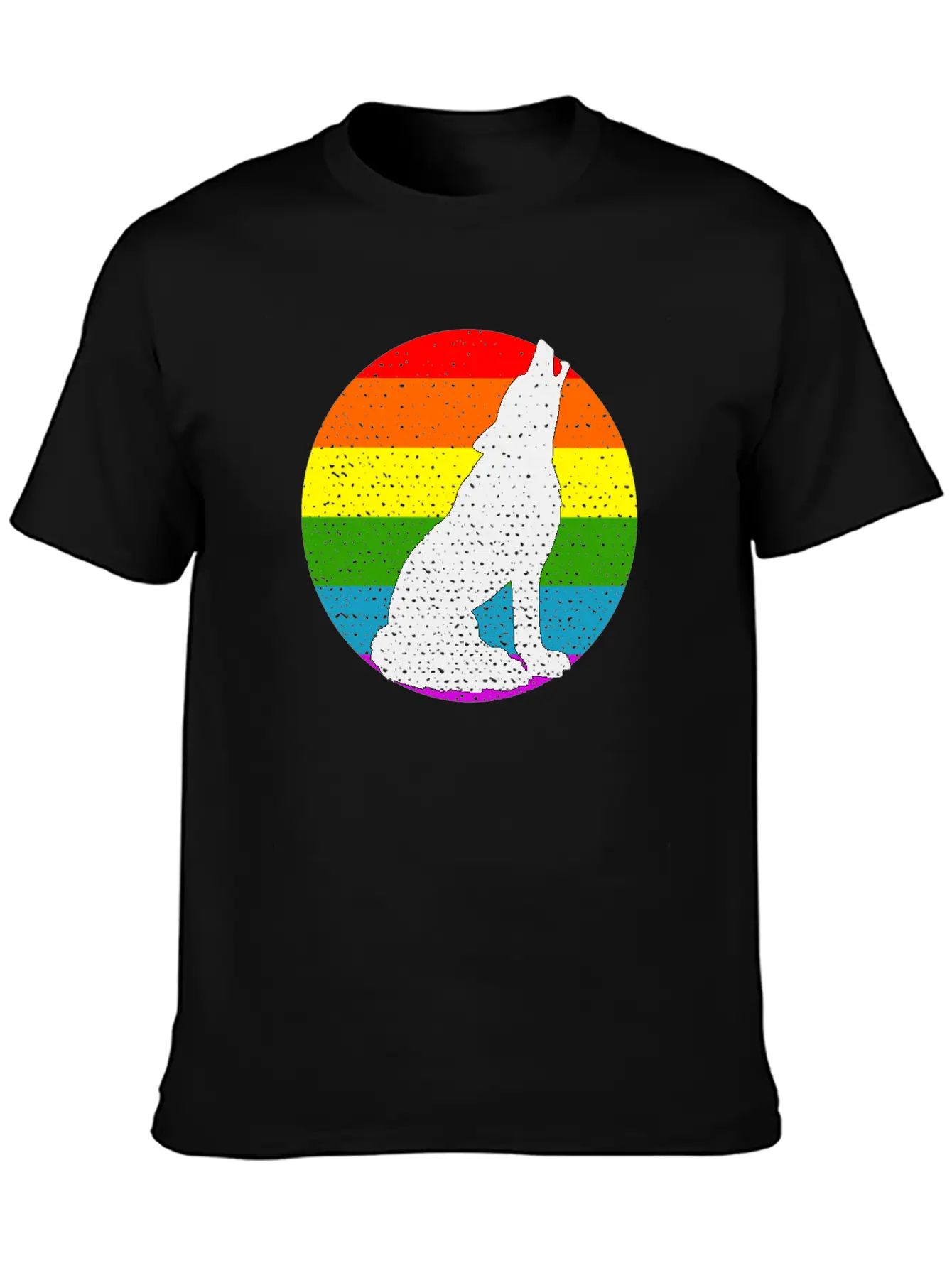Rainbow Wolf Classic Cotton Tee – Unisex Comfort For Any Season