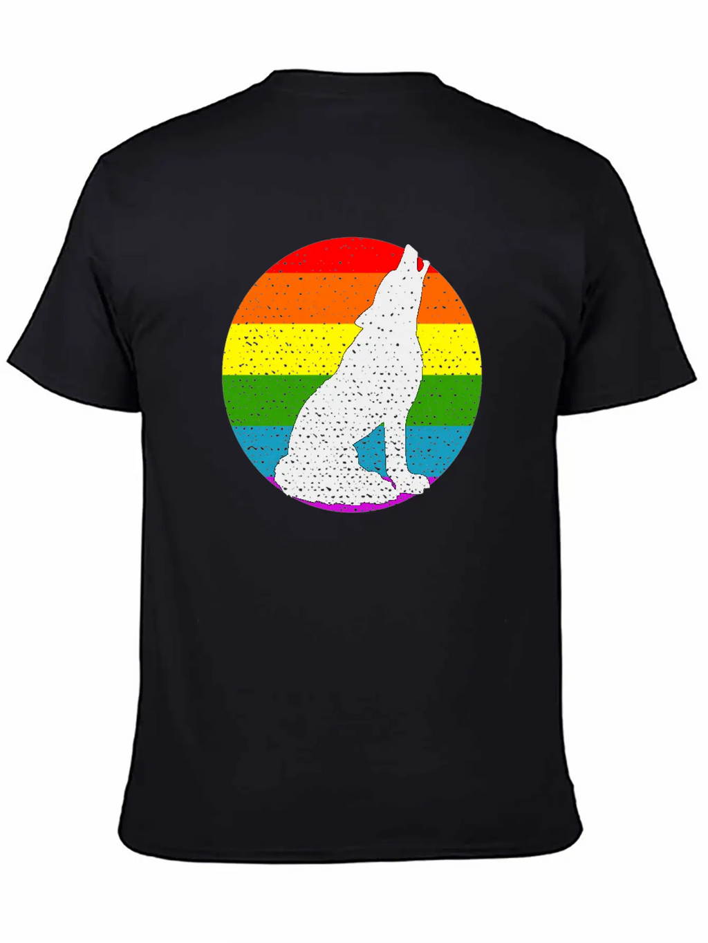 Rainbow Wolf Classic Cotton Tee – Unisex Comfort For Any Season