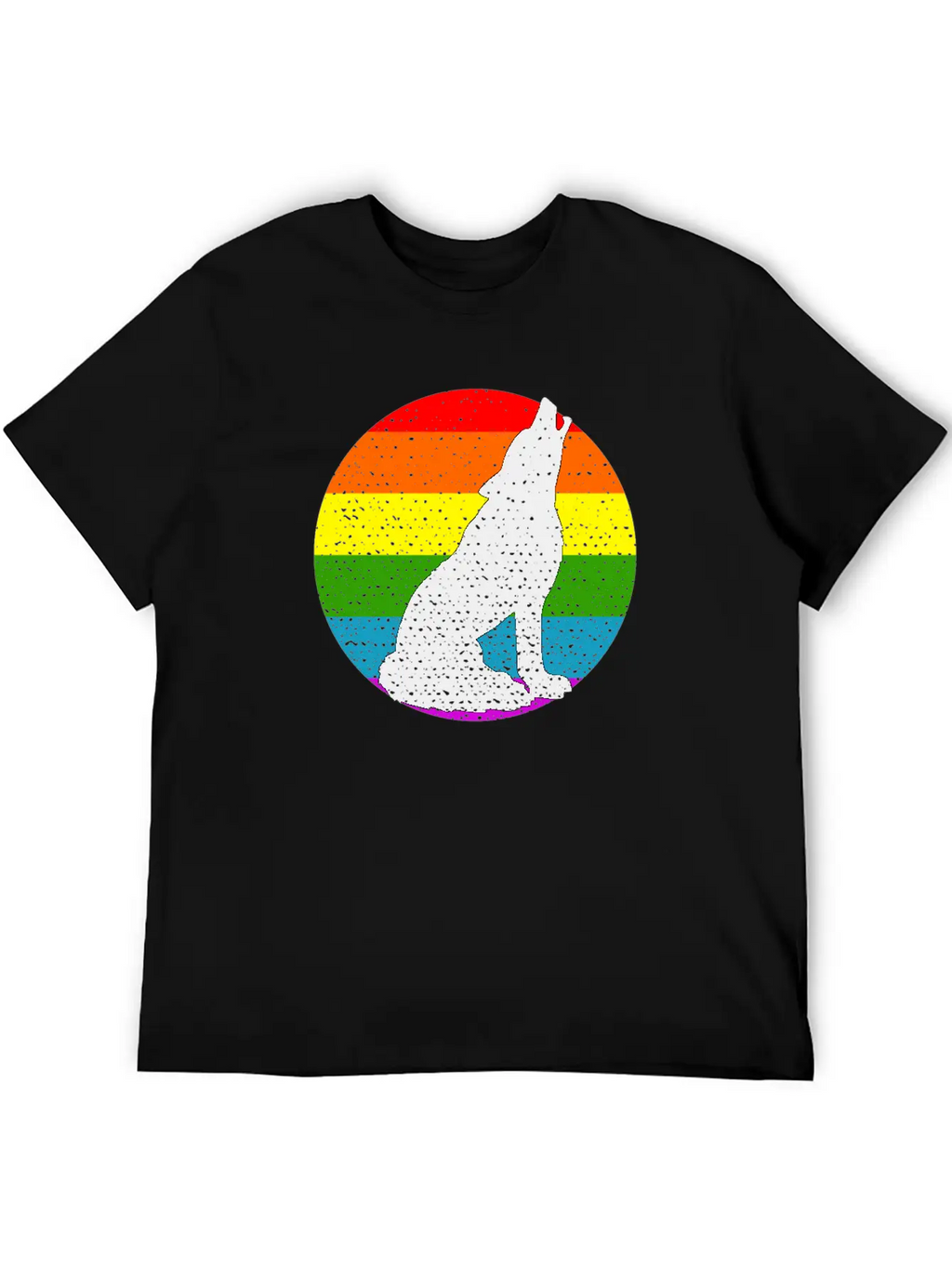 Rainbow Wolf Classic Cotton Tee – Unisex Comfort For Any Season
