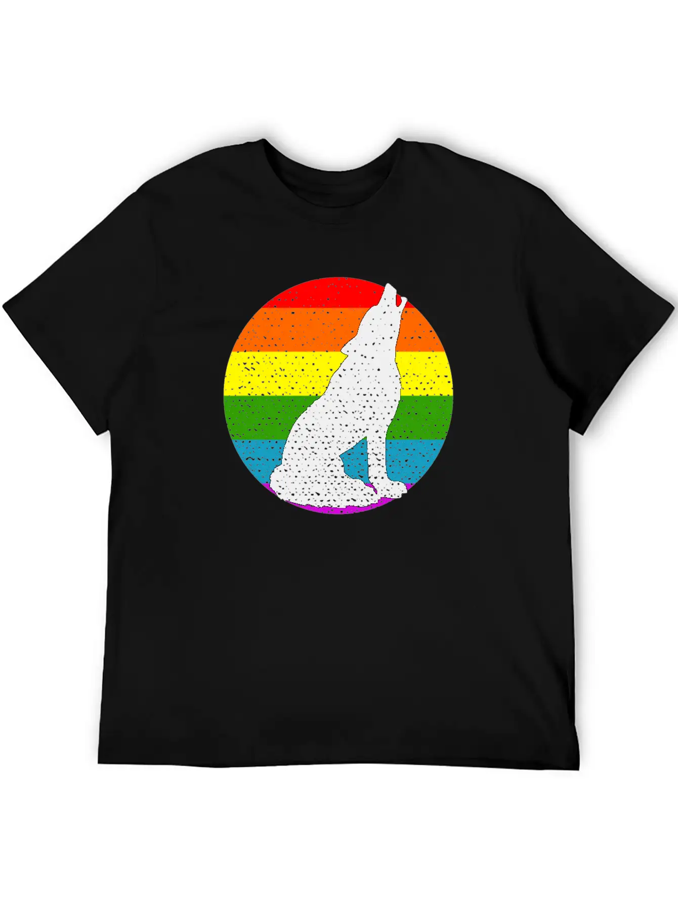 Rainbow Wolf Classic Cotton Tee – Unisex Comfort For Any Season