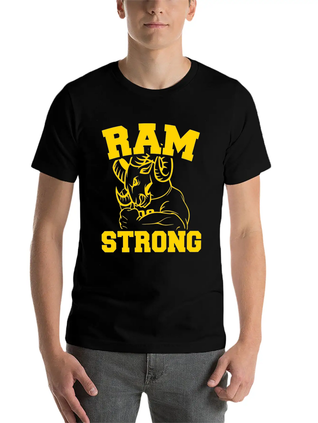 Ram Strong Timeless Short Sleeve Tee – Comfy And Minimalist Design