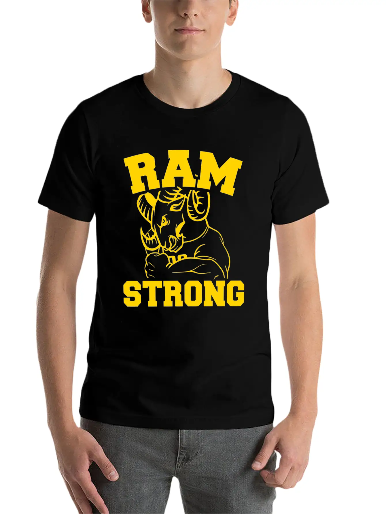 Ram Strong Timeless Short Sleeve Tee – Comfy And Minimalist Design