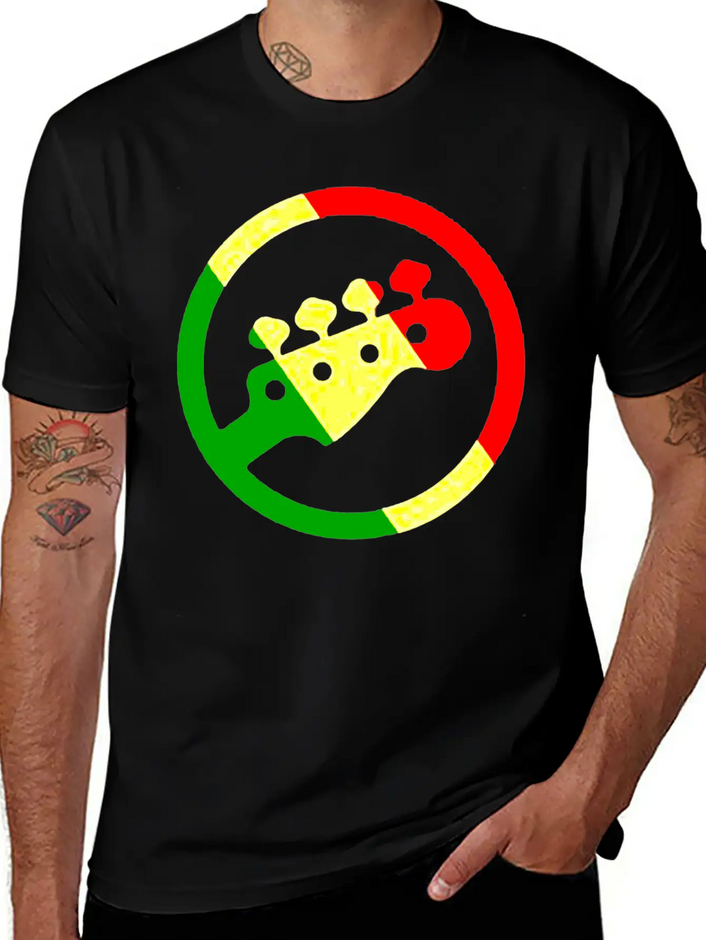 Rasta Bass 1 Timeless Short Sleeve Tee – Comfy And Minimalist Design