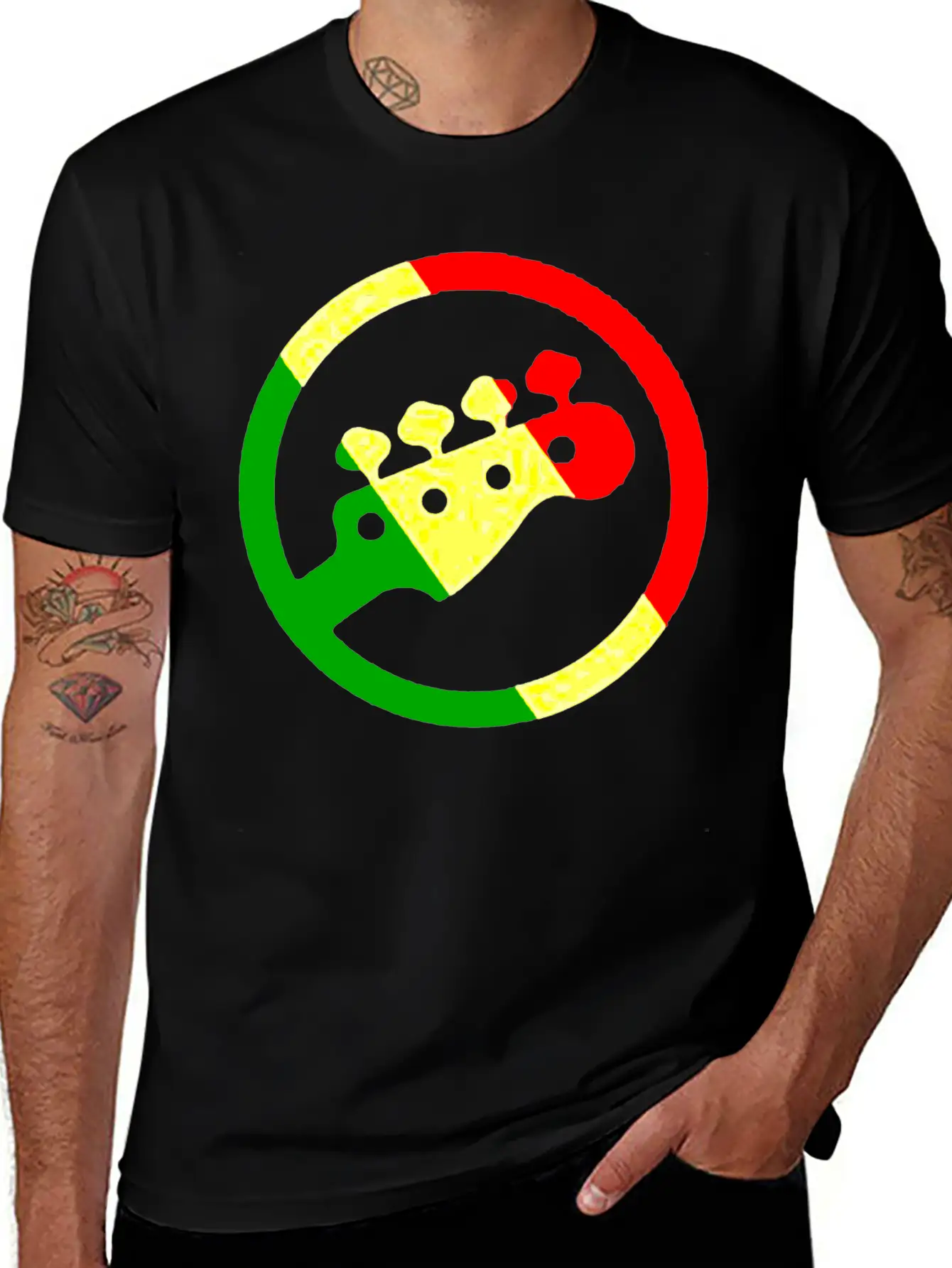 Rasta Bass 1 Timeless Short Sleeve Tee – Comfy And Minimalist Design