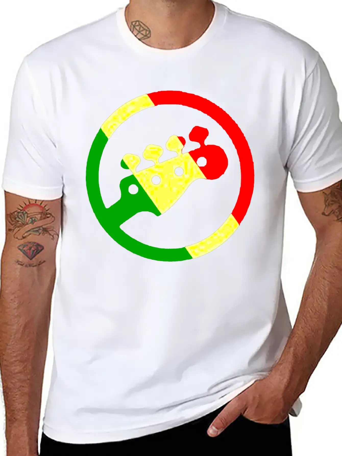 Rasta Bass 1 Timeless Short Sleeve Tee – Comfy And Minimalist Design