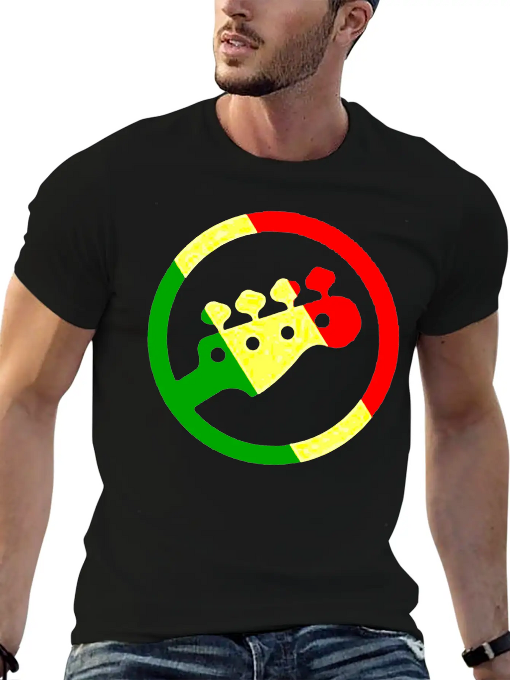 Rasta Bass 1 Timeless Short Sleeve Tee – Comfy And Minimalist Design