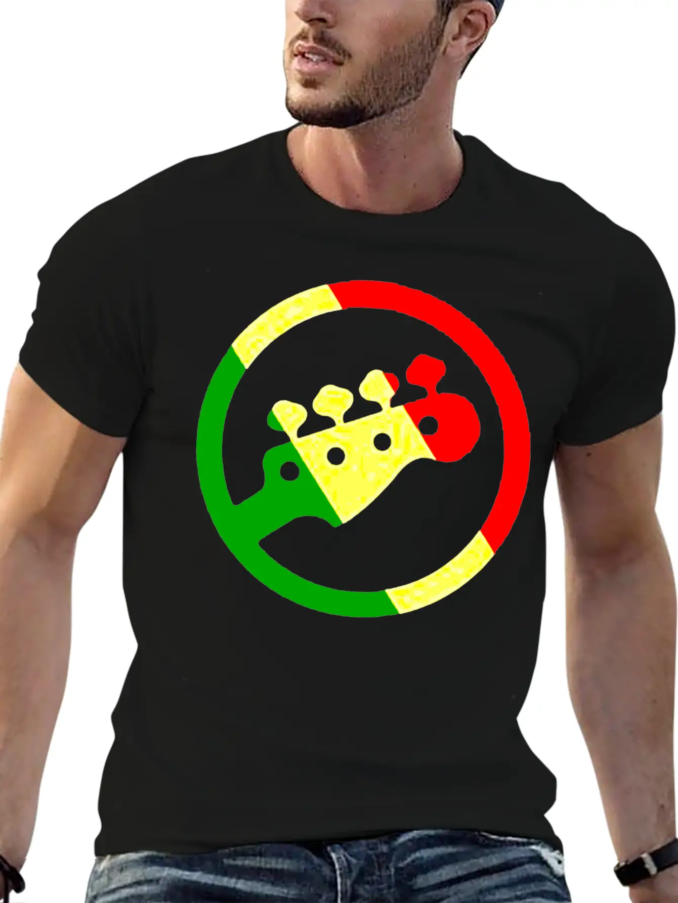 Rasta Bass 1 Timeless Short Sleeve Tee – Comfy And Minimalist Design