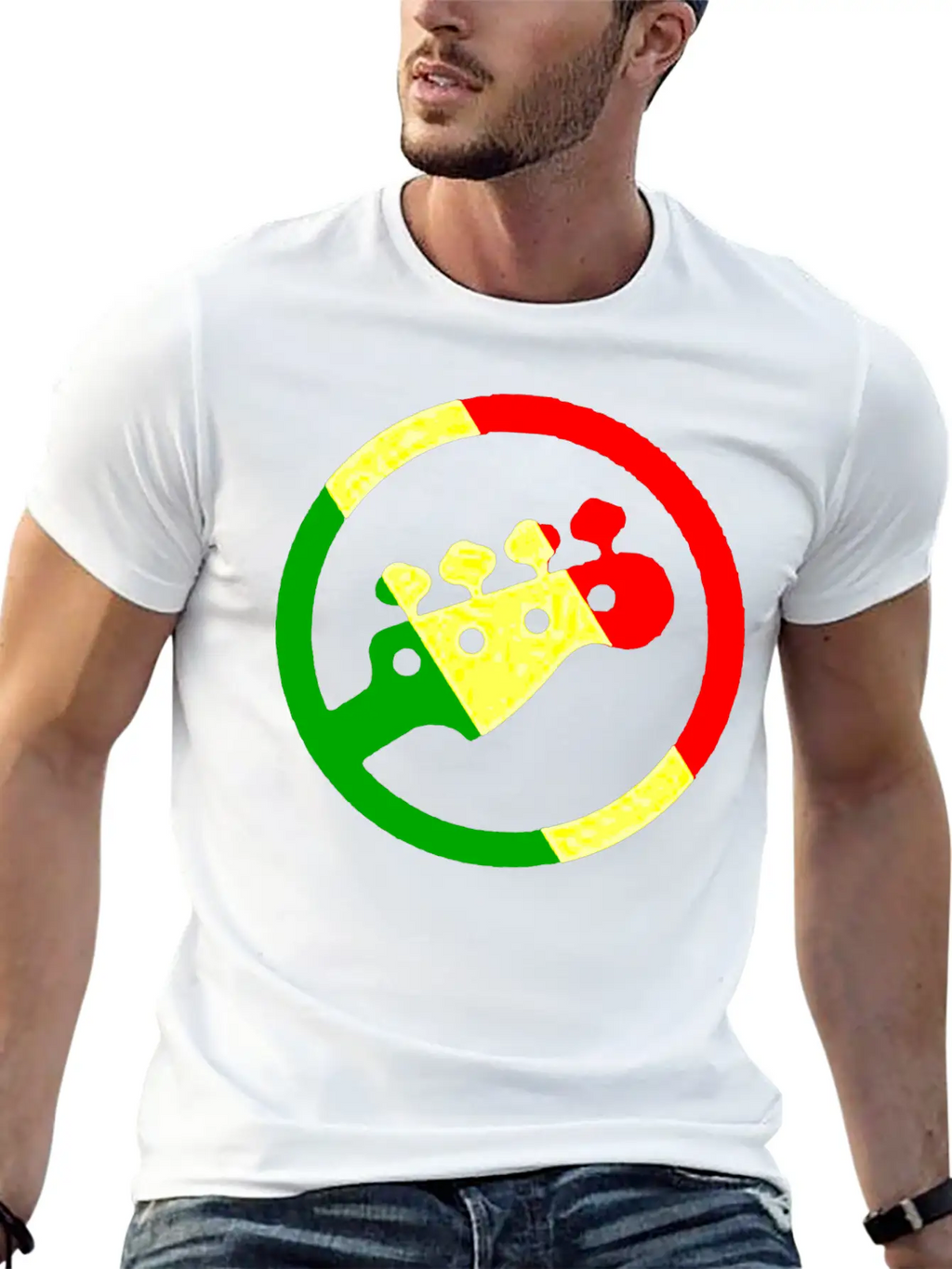 Rasta Bass 1 Timeless Short Sleeve Tee – Comfy And Minimalist Design