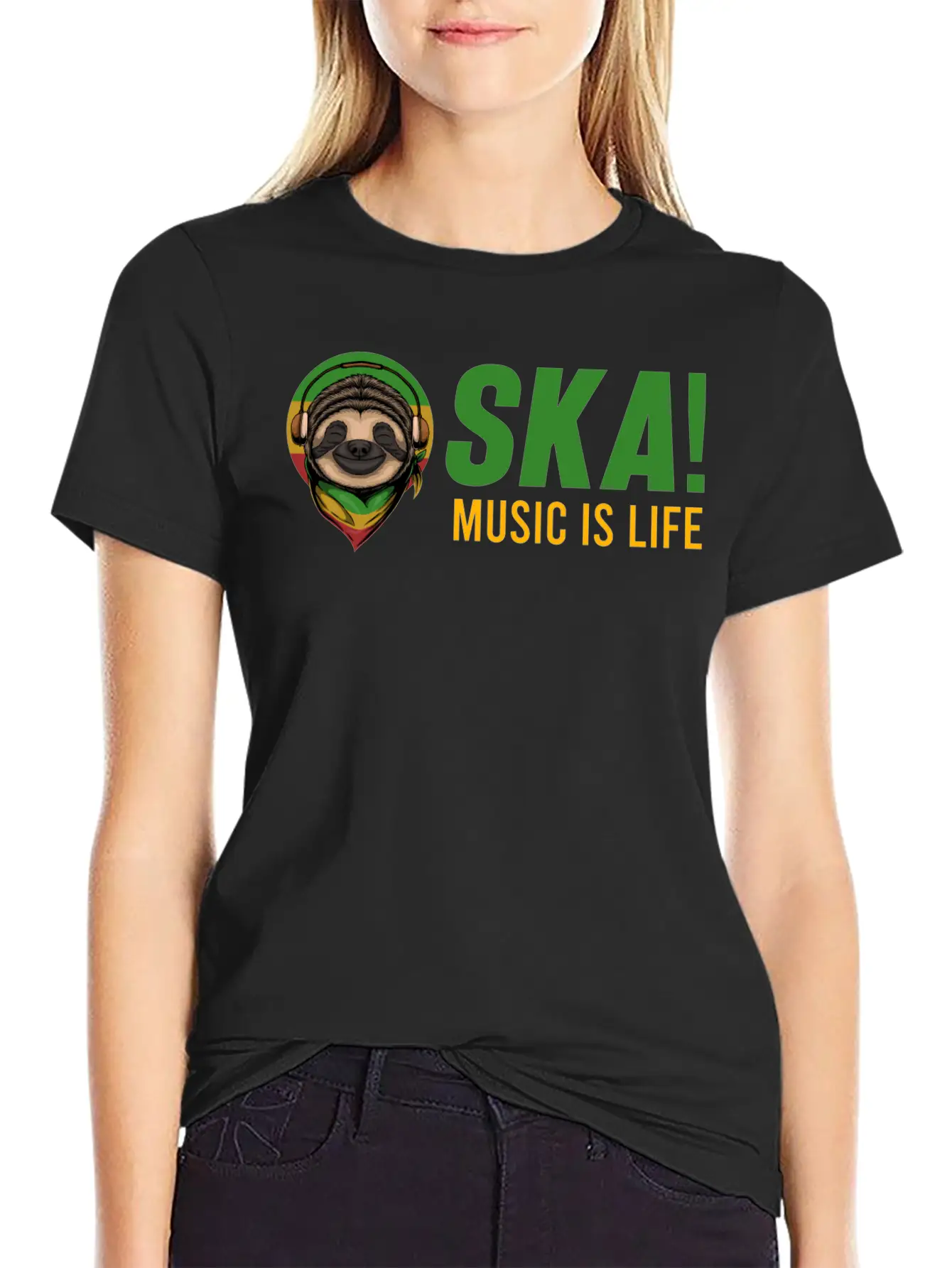 Rasta SKA! Music Is Life Jamaica Festival Reggae S Stylish Everyday T-Shirt – Unisex Basic Cotton Tee