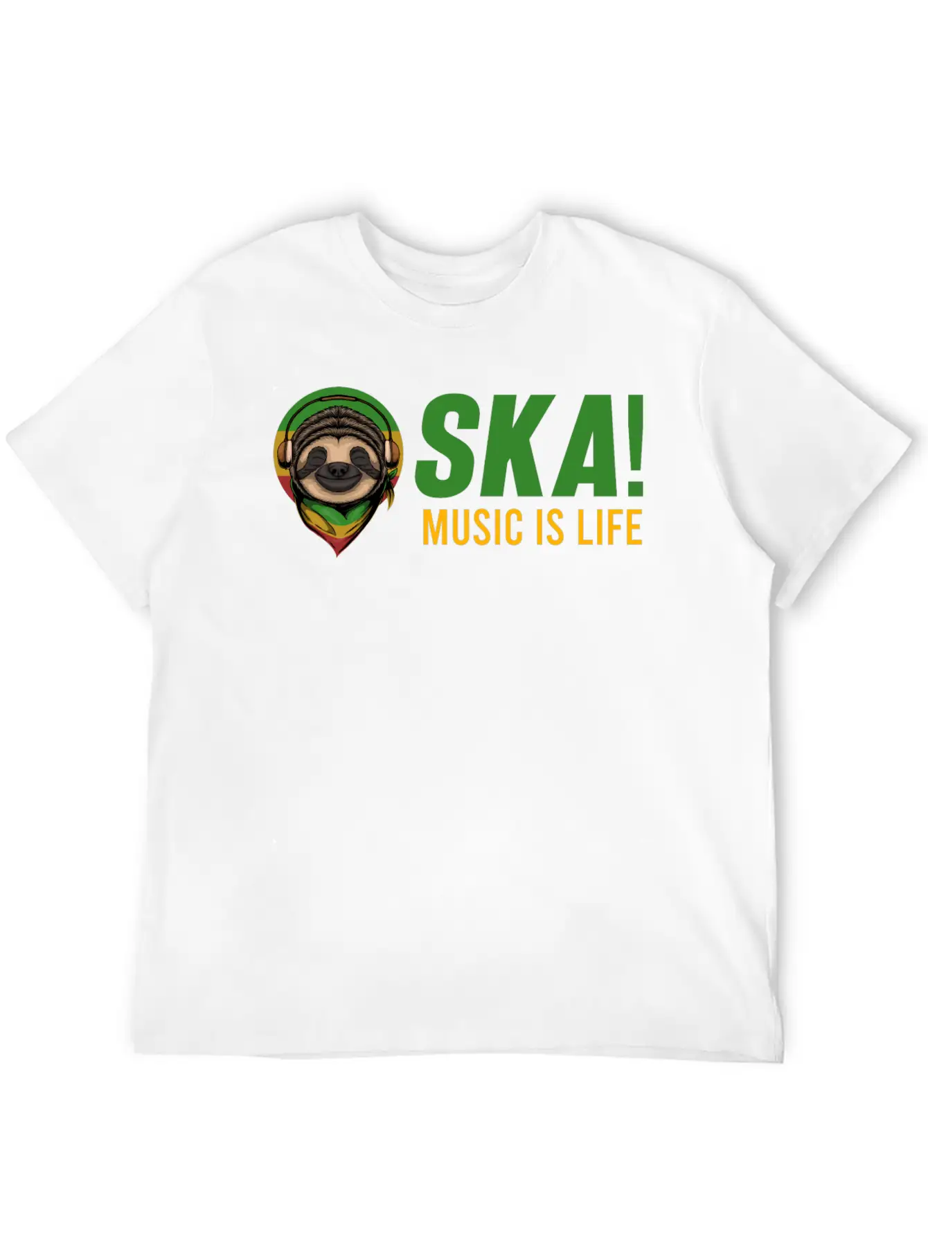 Rasta SKA! Music Is Life Jamaica Festival Reggae S Stylish Everyday T-Shirt – Unisex Basic Cotton Tee