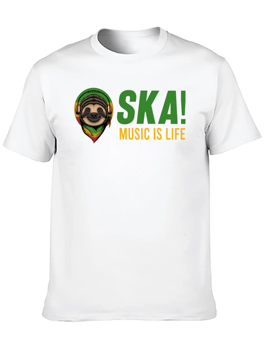 Rasta SKA! Music Is Life Jamaica Festival Reggae S Stylish Everyday T-Shirt – Unisex Basic Cotton Tee