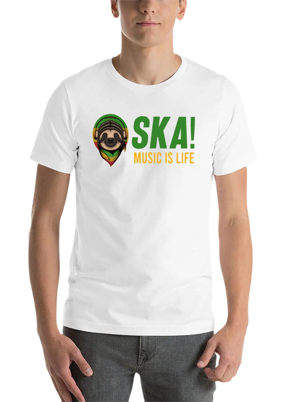 Rasta SKA! Music Is Life Jamaica Festival Reggae S Stylish Everyday T-Shirt – Unisex Basic Cotton Tee