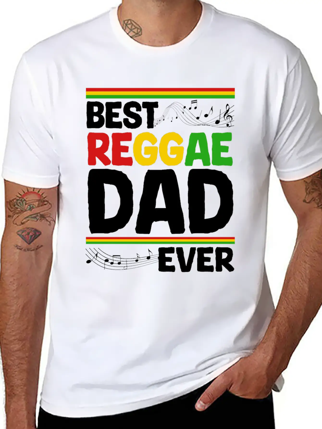 Rastafari Dad Father's Day Rasta Jamaika Reggae Classic Cotton Tee – Unisex Comfort For Any Season