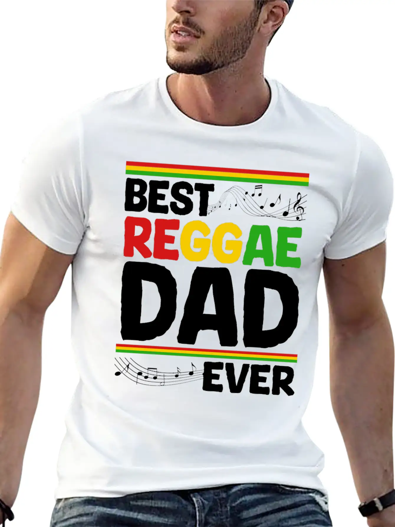 Rastafari Dad Father's Day Rasta Jamaika Reggae Classic Cotton Tee – Unisex Comfort For Any Season