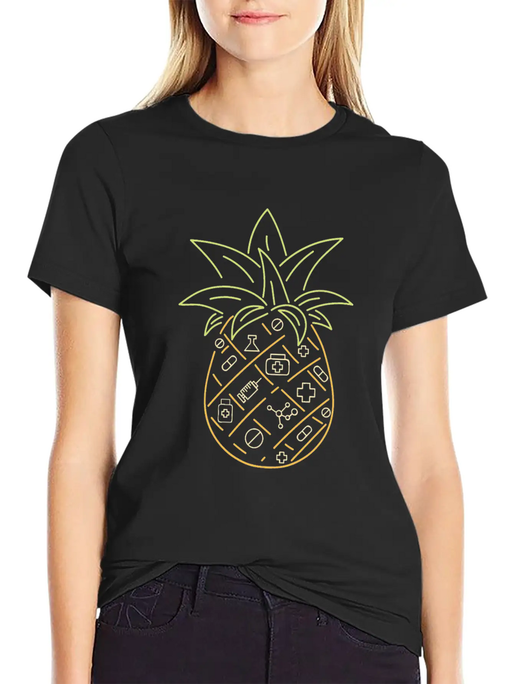 Raster 45881 Merch By Amazon Standard 01Aloha Pine Stylish Everyday T-Shirt – Unisex Basic Cotton Tee