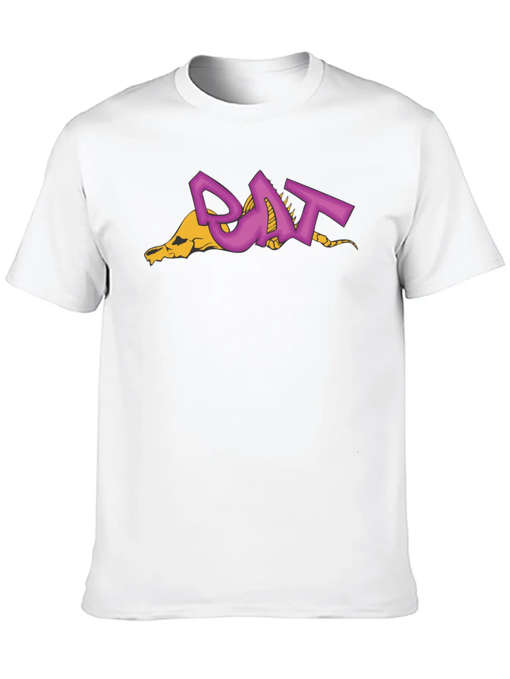 Rat_graffiti Basic Graphic T-Shirt – Daily Comfort In Soft Cotton