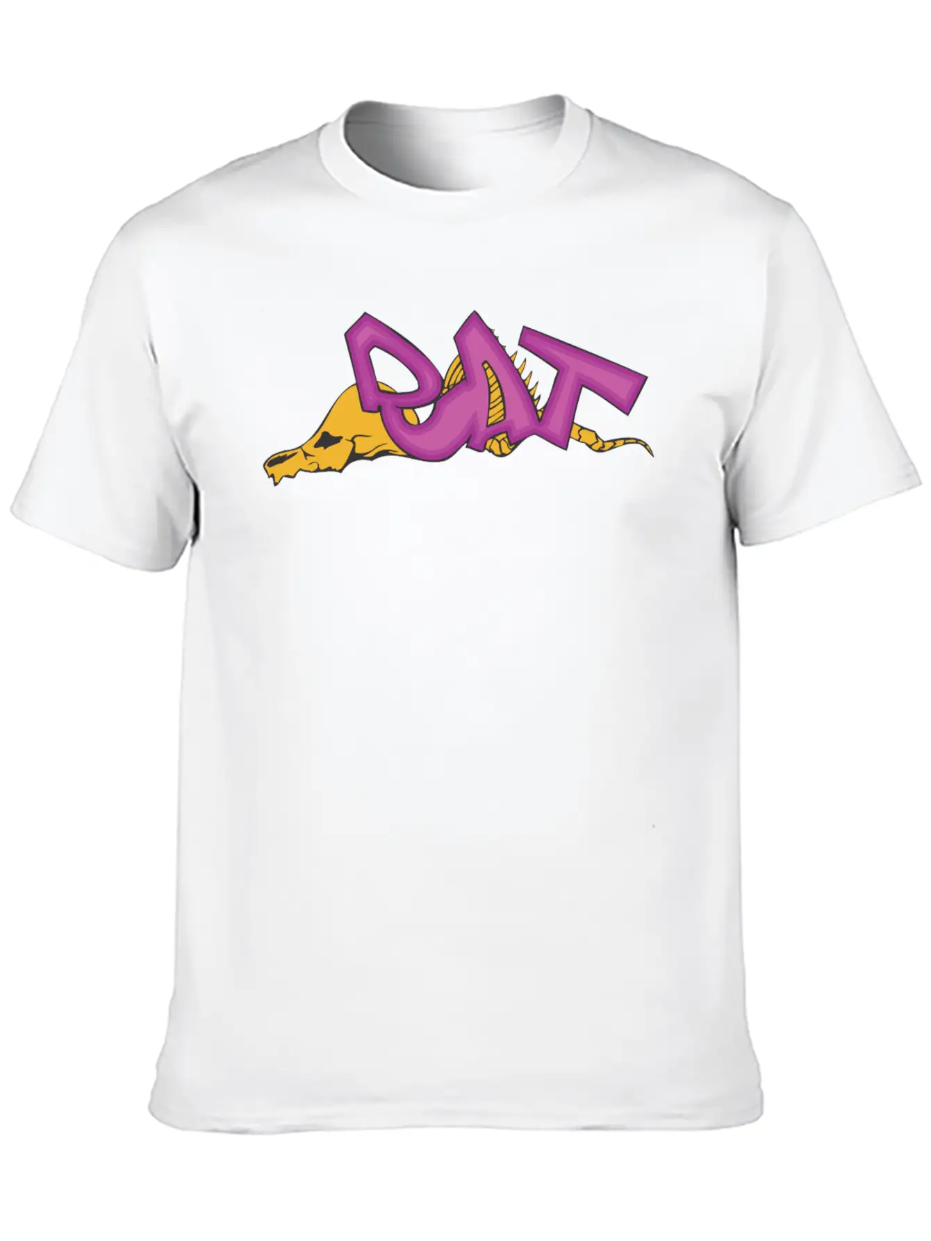 Rat_graffiti Basic Graphic T-Shirt – Daily Comfort In Soft Cotton