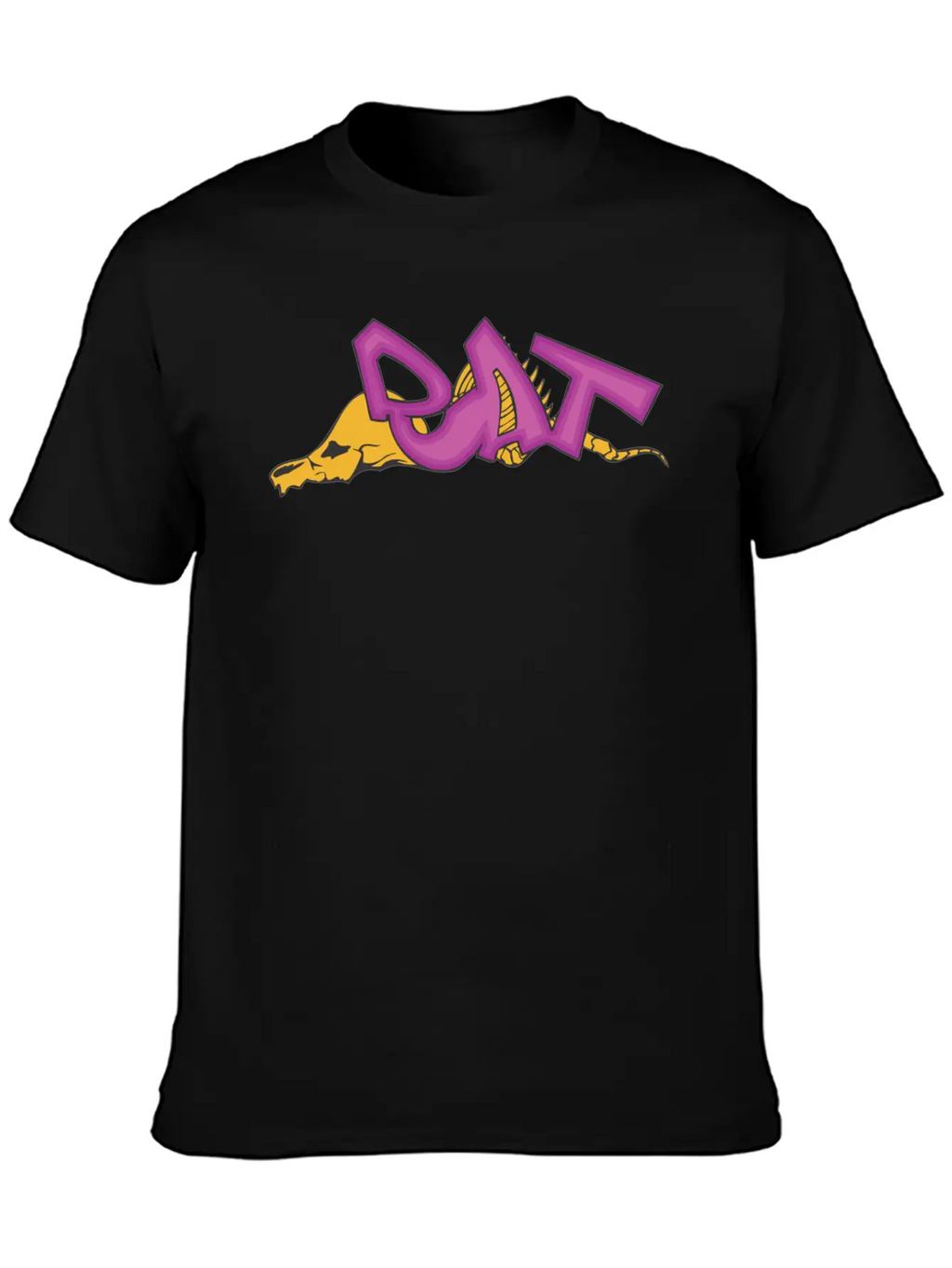 Rat_graffiti Basic Graphic T-Shirt – Daily Comfort In Soft Cotton