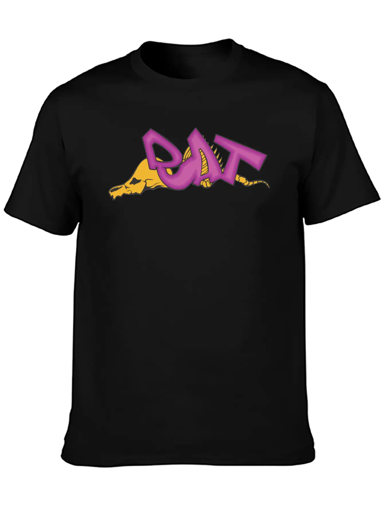 Rat_graffiti Basic Graphic T-Shirt – Daily Comfort In Soft Cotton
