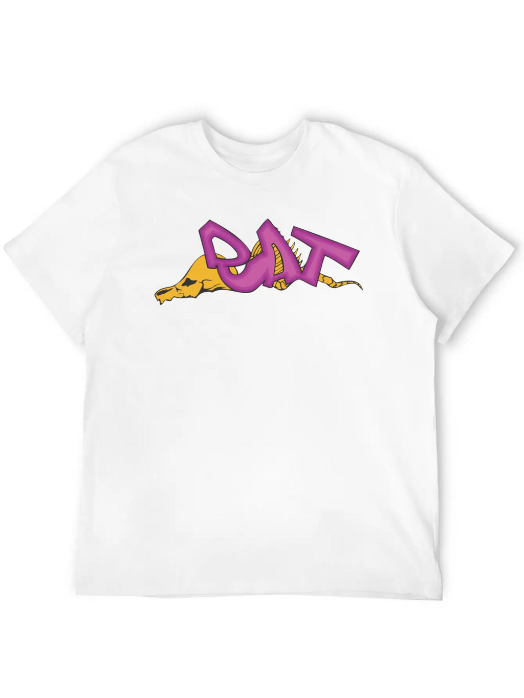 Rat_graffiti Basic Graphic T-Shirt – Daily Comfort In Soft Cotton